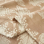 Cotton Summer Blanket Lightweight Breathable Floral Vine Leaf Pattern 59x79 to 79x90.5 Inches