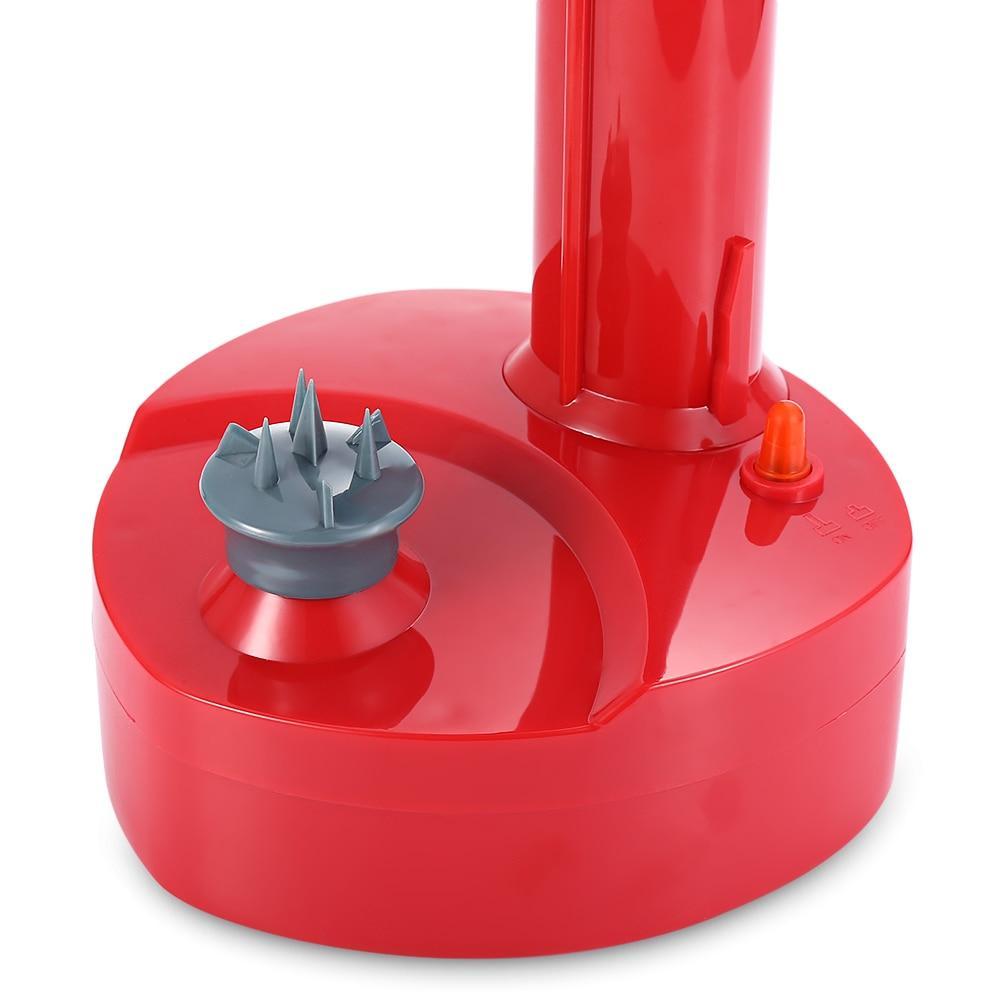 Automatic Electric Fruit and Vegetable Peeler with Adjustable Spikes and Non-Slip Base for Even Peeling