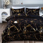 DreamScape Duvet Cover Set Soft Polyester-Cotton Blend Hotel Style Bedding All Sizes