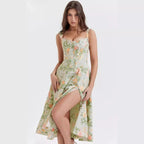 Alfreda | Elegant Floral Cocktail Midi Dress for Women