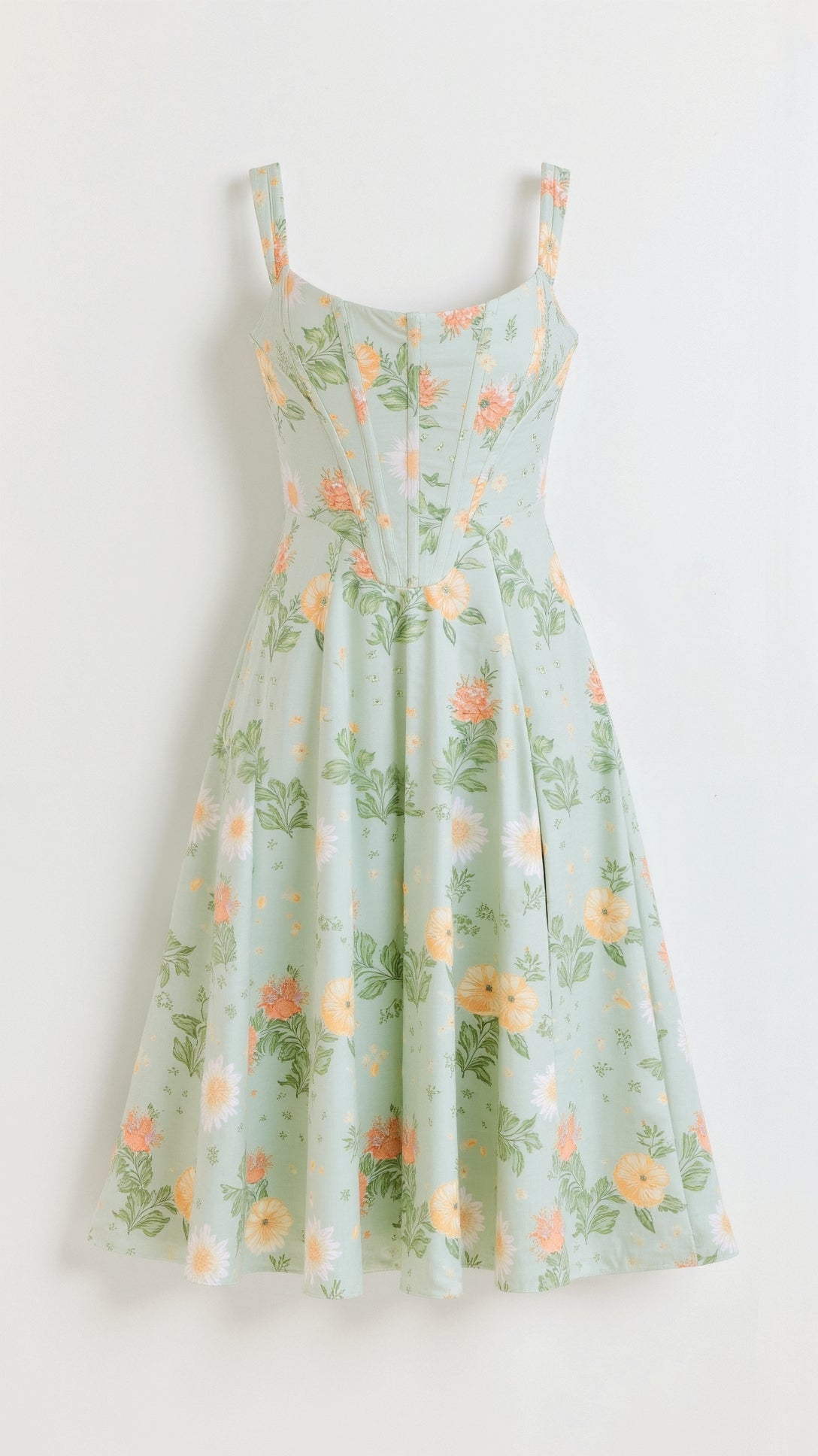 Alfreda | Elegant Floral Cocktail Midi Dress for Women