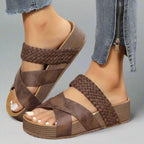 Harrow Dana women's comfortable Roman sandals with cushioned soles, perfect for summer, featuring stylish straps and supportive design.