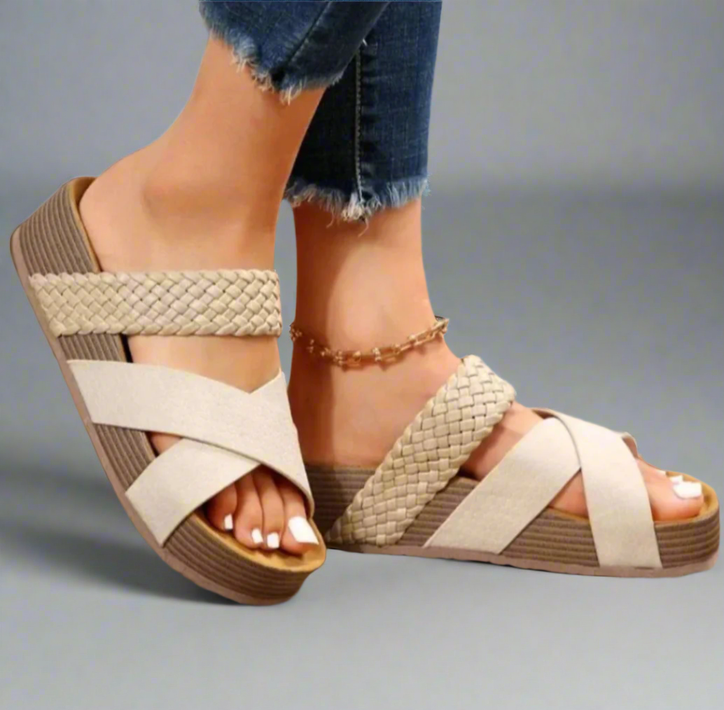 Comfortable Dana Roman sandals for women by Harrow, featuring cushioned straps and summer-ready design.