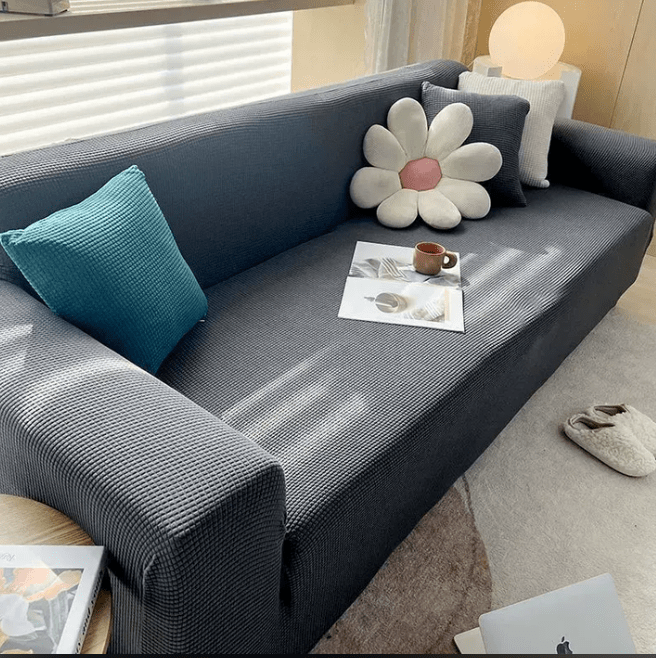 Sofa Cover Non-Slip Jacquard Fabric Machine Washable Protective Couch Wrap in Multiple Sizes and Colors