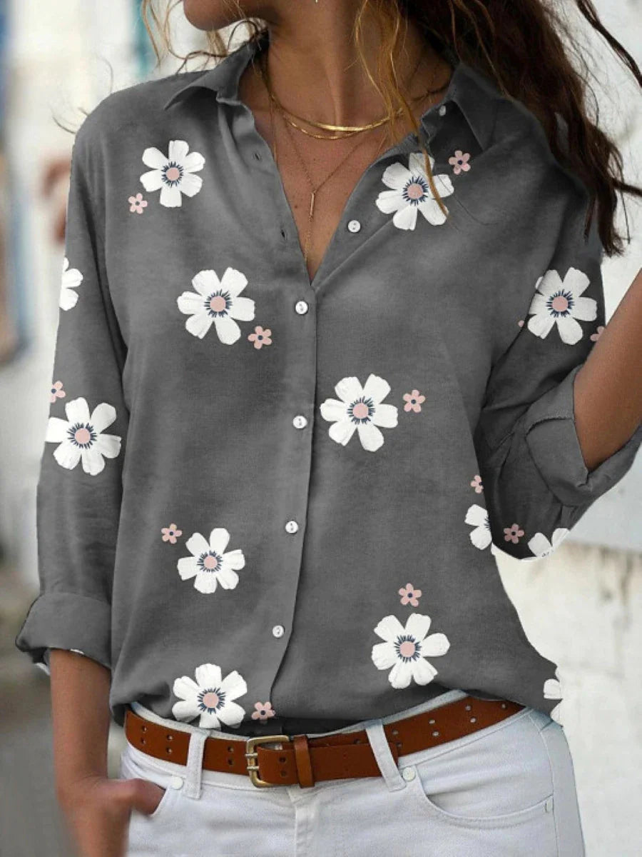 Harrow Darya floral casual blouse for women with vibrant summer floral print and lightweight fabric, perfect for warm weather.