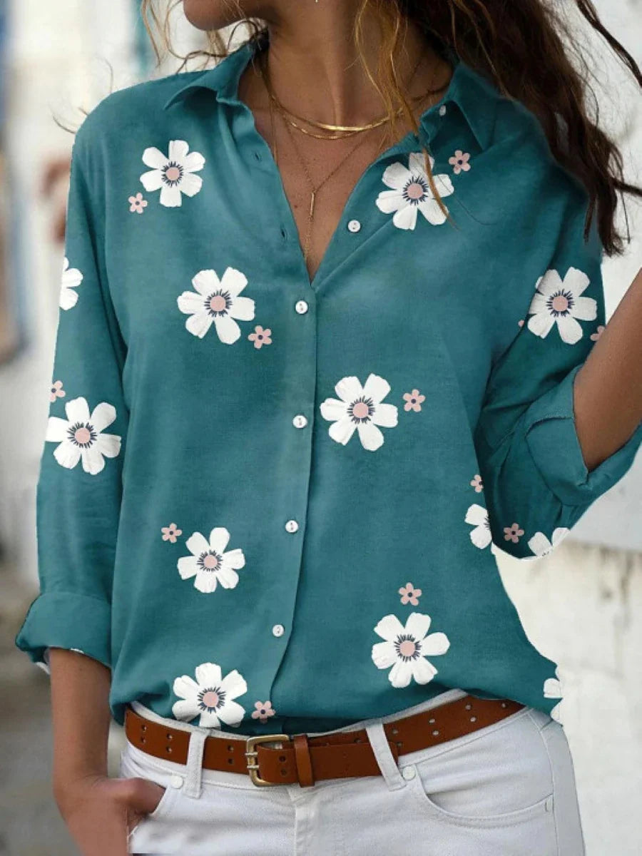 Harrow Darya floral casual blouse for women with colorful summer floral print and lightweight fabric, perfect for warm weather.