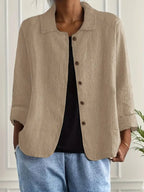 Harrow Denise women's lightweight casual top, soft fabric, relaxed fit, in neutral color, suitable for everyday wear.