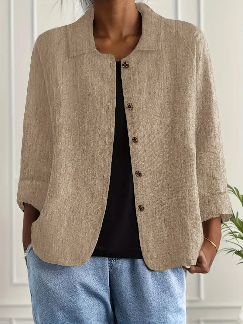 Harrow Denise women's lightweight casual top, soft fabric, relaxed fit, in neutral color, suitable for everyday wear.