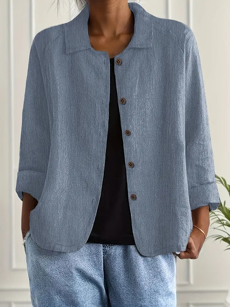 Harrow Denise classic lightweight casual top for women, shown in a relaxed fit with soft fabric and simple design.