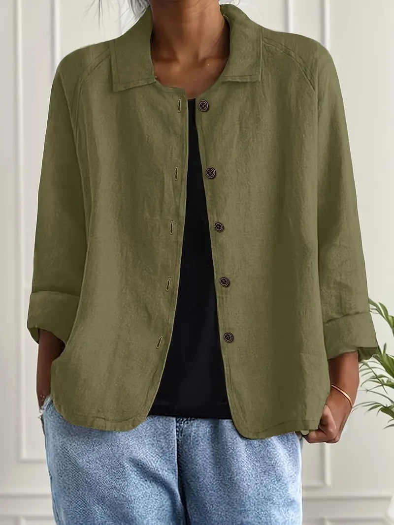 Lightweight casual top for women by Harrow featuring a classic design, shown in a natural fit with soft fabric and simple style.