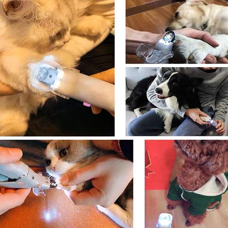 Dog Nail Clippers with Quick Sensor Technology Stainless Steel Ergonomic Grip Safe Painless Trimming Tool