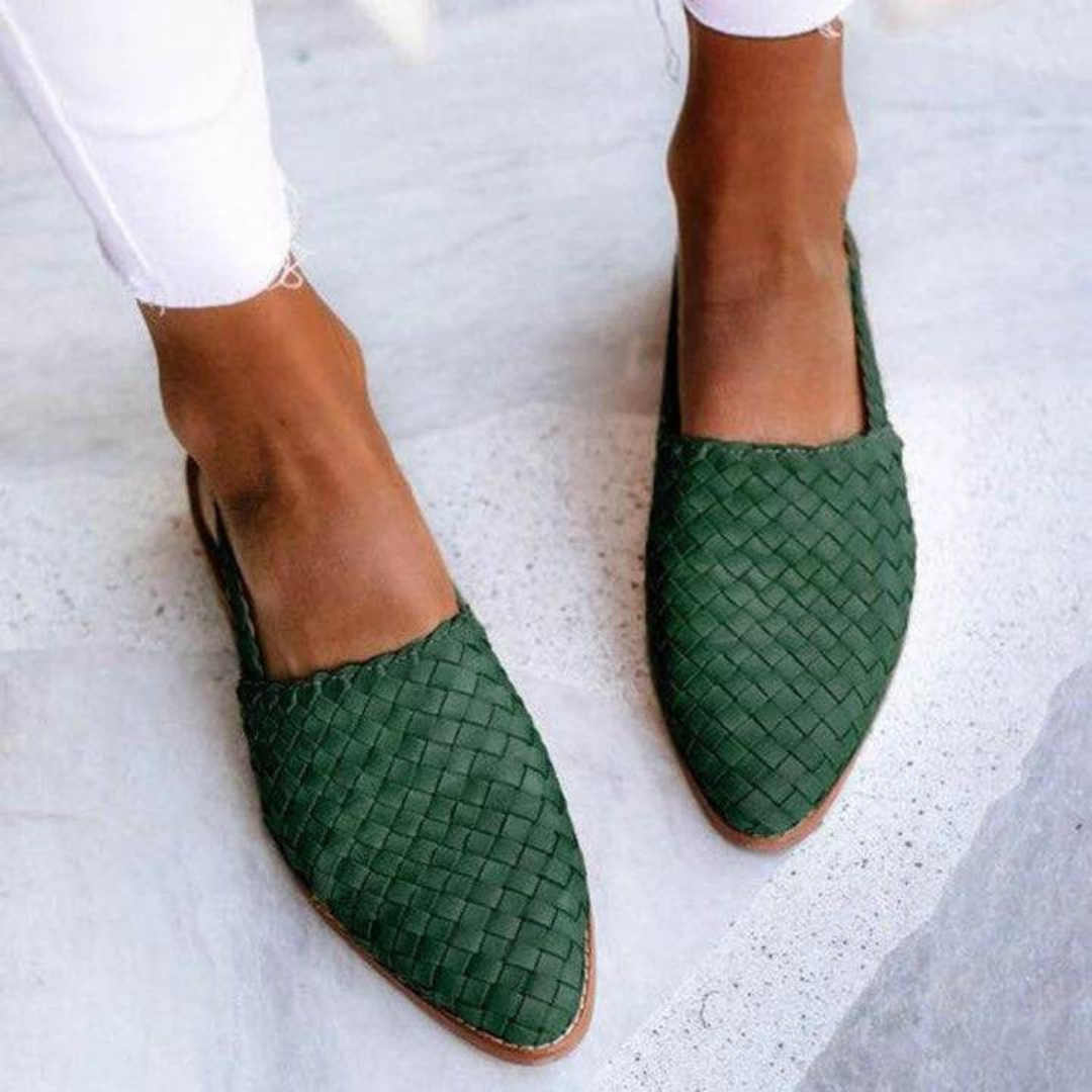 Donna vegan leather ballet flats for women by Harrow, featuring elegant design and comfortable slip-on style.