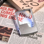 Double Lens Magnifier with LED Light Compact Pocket-Sized 6X and 3X Magnification with Leather Case