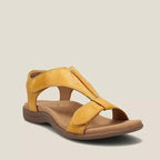 Dove women's cushioned support sandals with orthopedic arch support and cushioned footbed, designed for comfortable wear by Harrow.