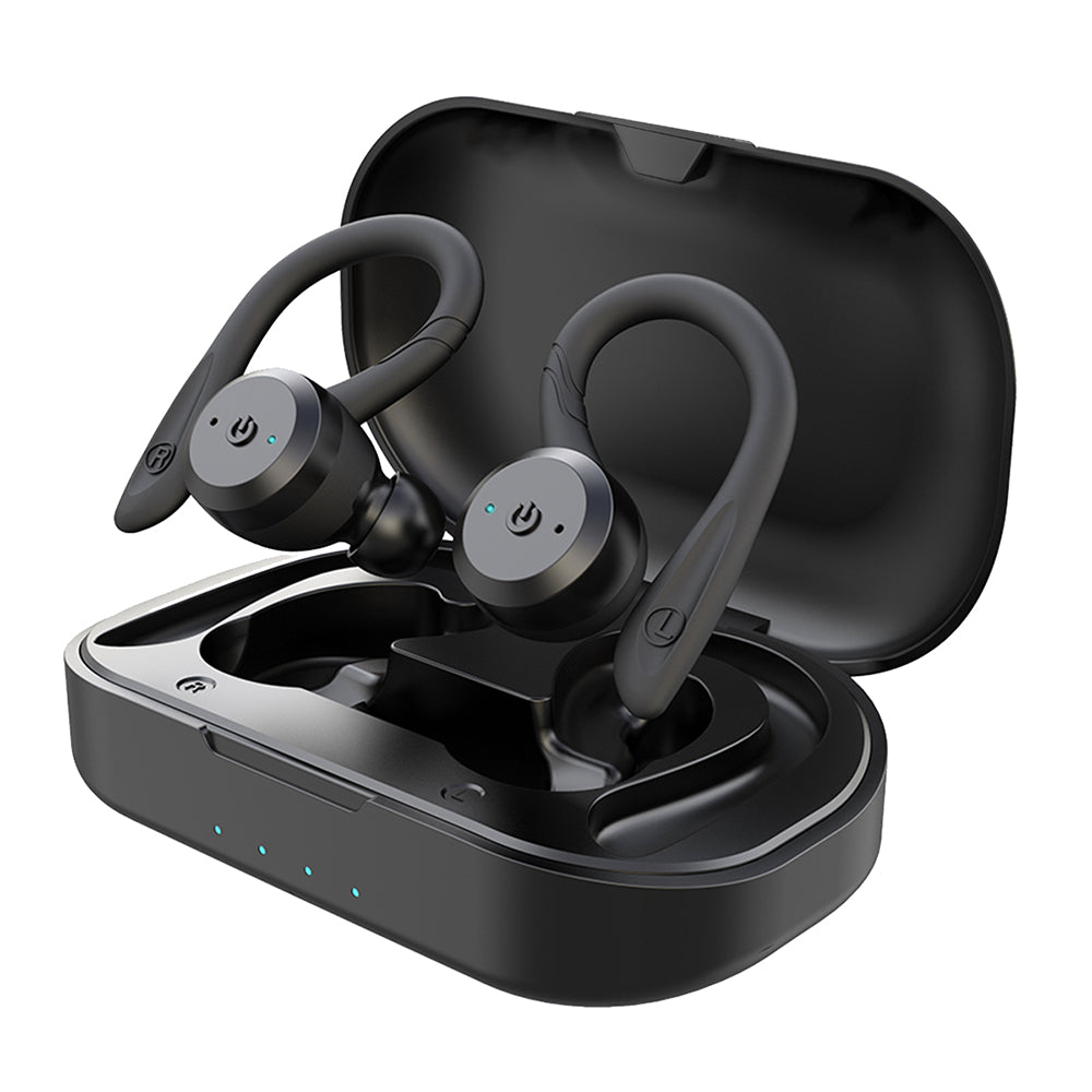 Waterproof Wireless Sports Earbuds Bluetooth 5.0 IPX7 Sweat Resistant 20-Hour Battery for iOS Android