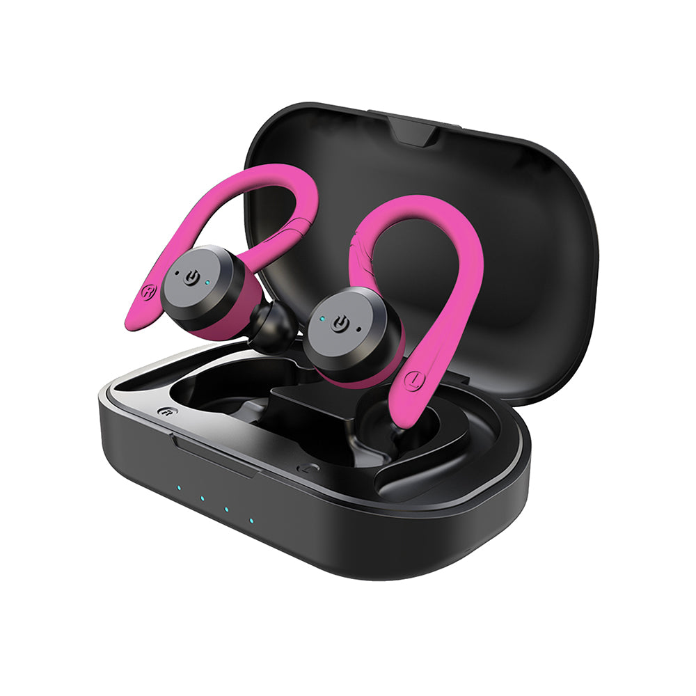Waterproof Wireless Sports Earbuds Bluetooth 5.0 IPX7 Sweat Resistant 20-Hour Battery for iOS Android
