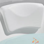 Luxury Bath Pillow Waterproof Organosilicon Neck Support for Bathtubs and Spas Ergonomic Soft Texture