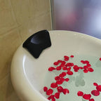 Luxury Bath Pillow Waterproof Organosilicon Neck Support for Bathtubs and Spas Ergonomic Soft Texture