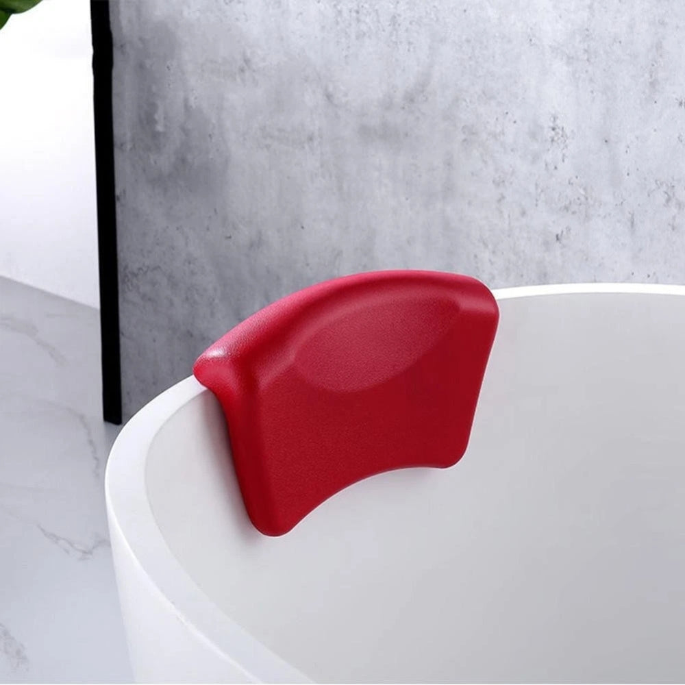 Luxury Bath Pillow Waterproof Organosilicon Neck Support for Bathtubs and Spas Ergonomic Soft Texture