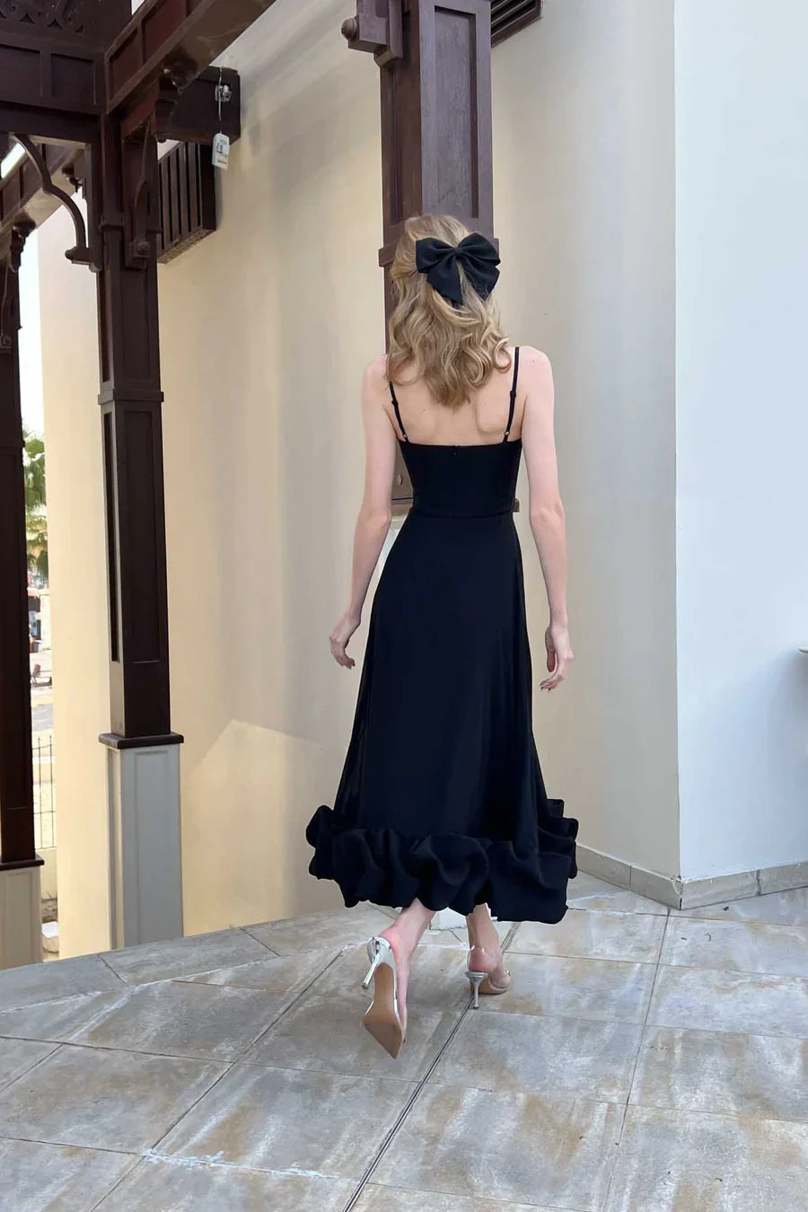 Alhena | Elegant Midi Formal Evening Gown for Women