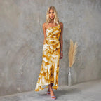 Aliza | Elegant Floral Midi Dress for Women