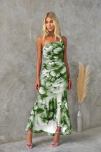 Aliza | Elegant Floral Midi Dress for Women