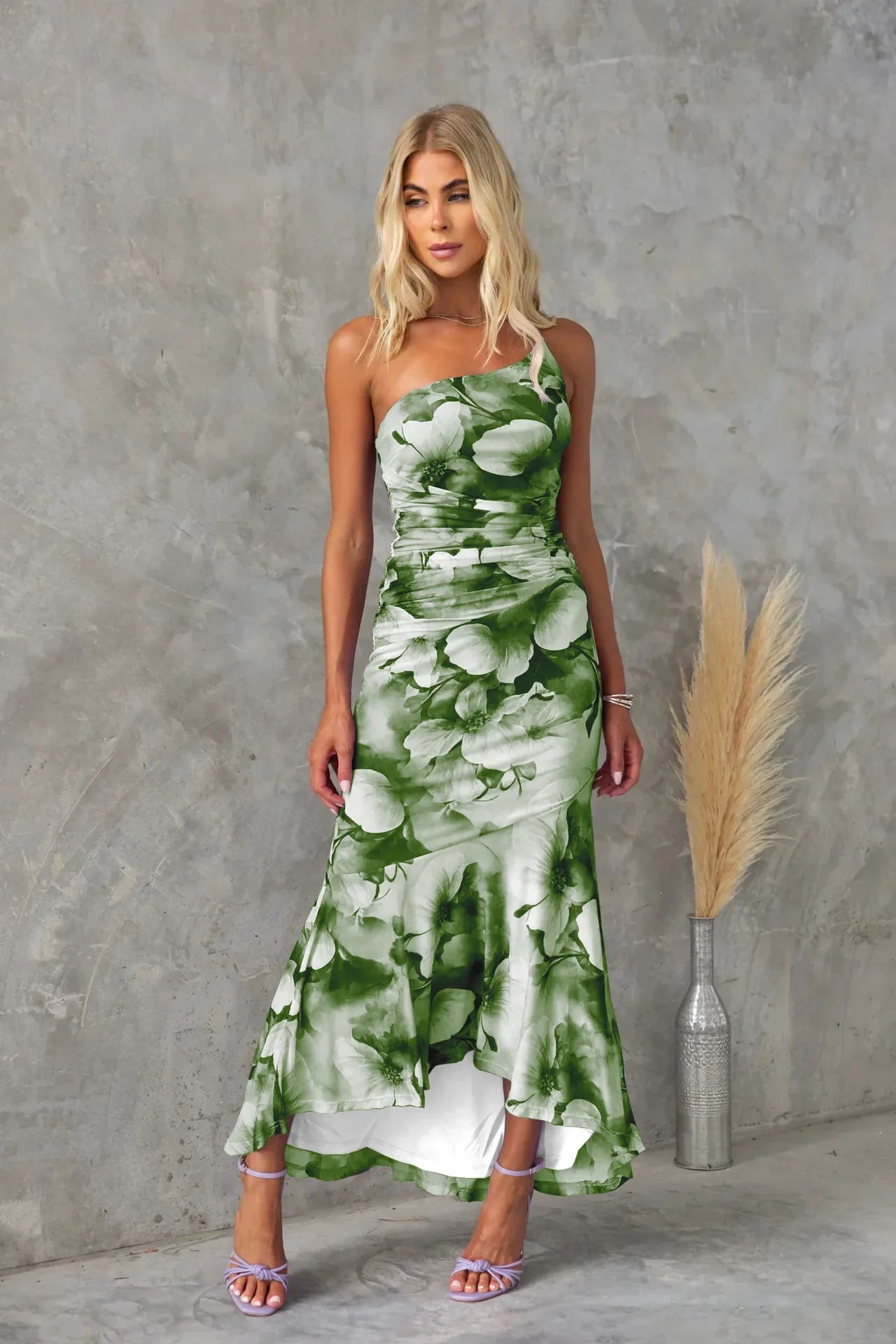 Aliza | Elegant Floral Midi Dress for Women