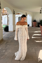 Alondra | Elegant Lace Wedding Guest Maxi Dress for Women