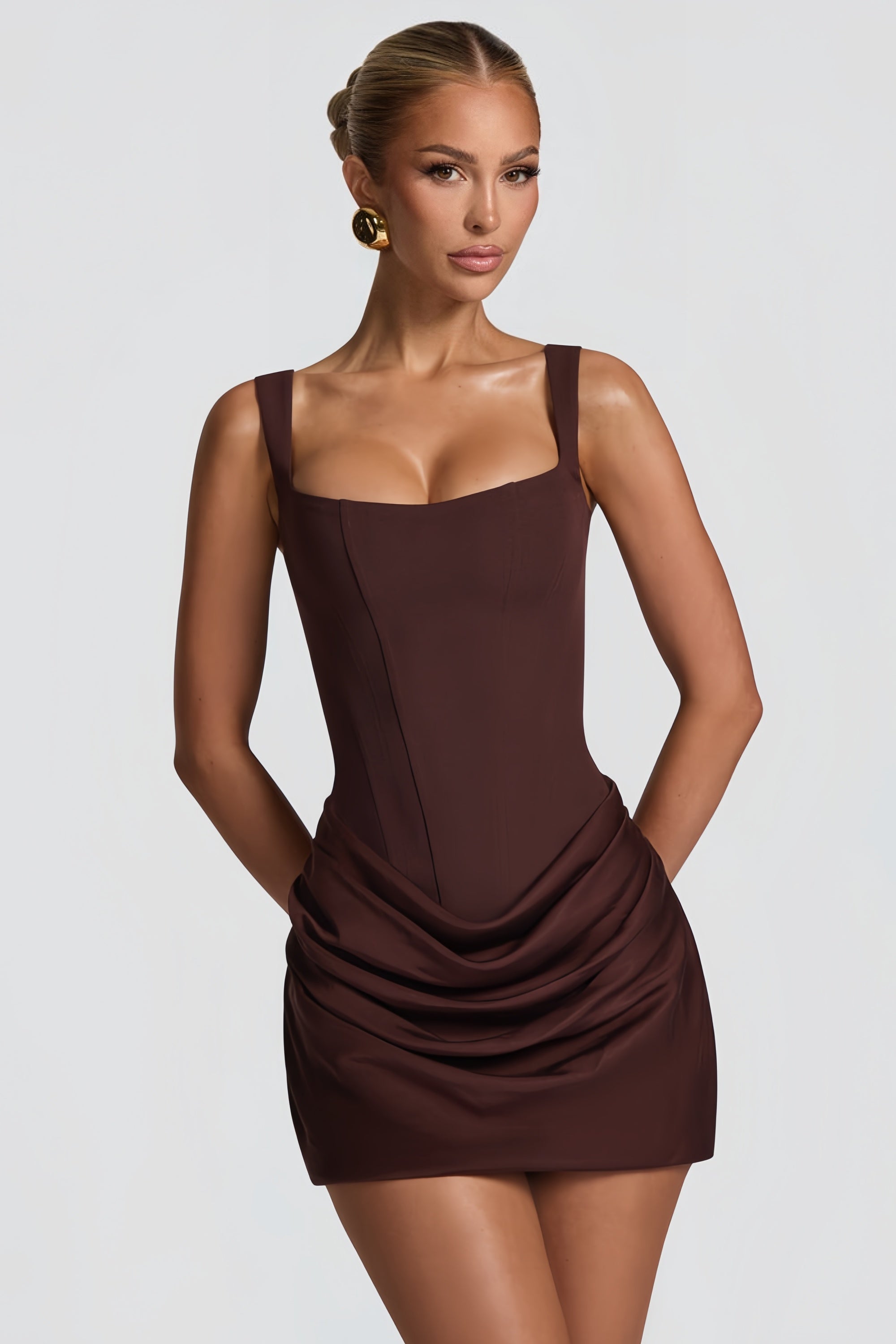 Altagracia | Stylish Ruched Cocktail Mini Dress for Women