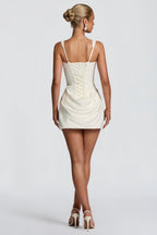 Agatha | Stylish Ruched Cocktail Mini Dress for Women
