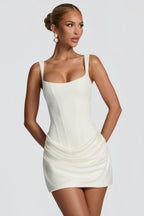 Agatha | Stylish Ruched Cocktail Mini Dress for Women