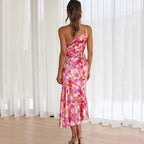 Alora | Elegant Floral Cocktail Mini Dress for Women