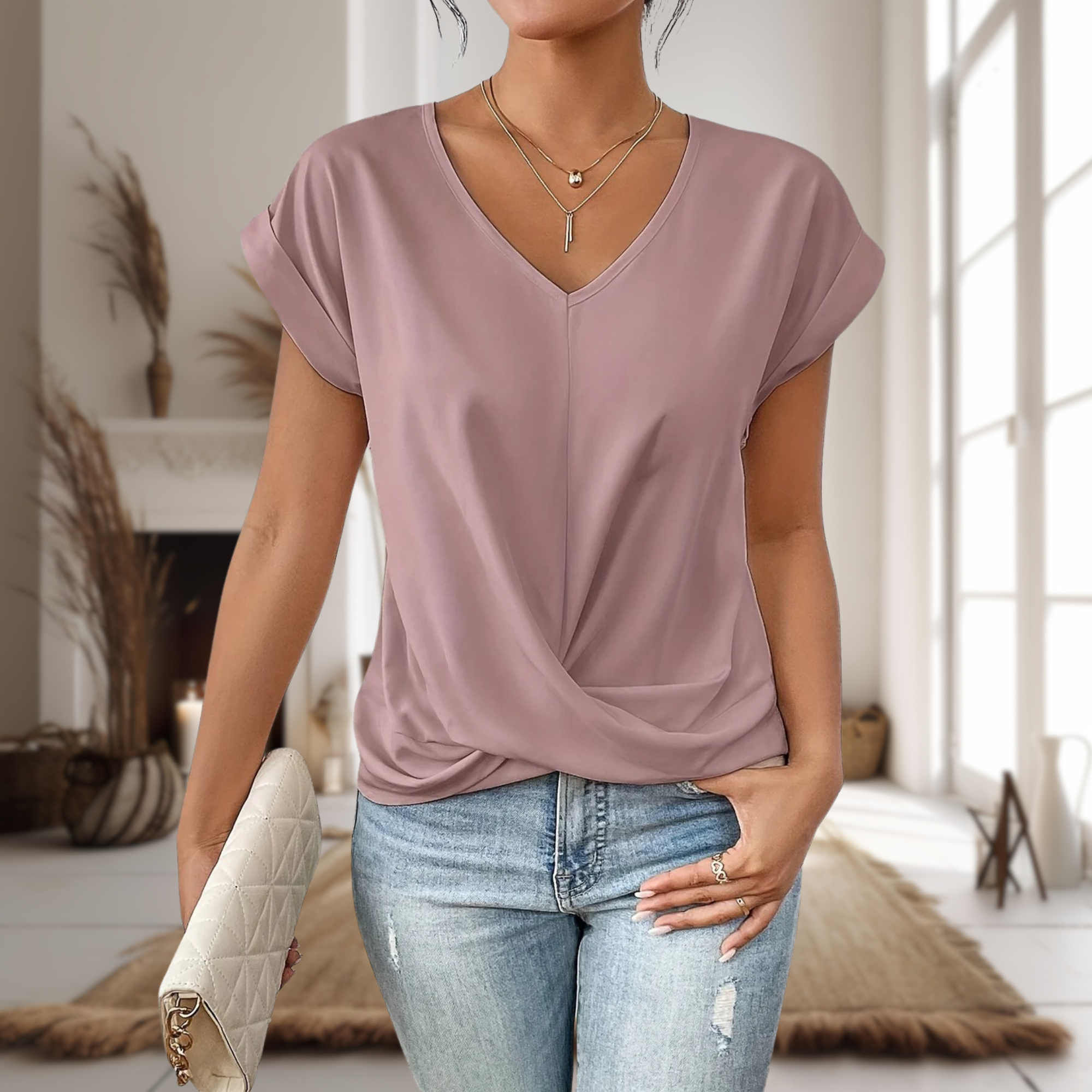 Harrow Elle effortless sweetheart crop top for women, light fabric with a fitted design, shown on a hanger.