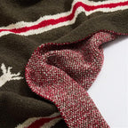 Elysian Deer Stagline Throw Blanket 47x59 Soft Microfiber Blend Breathable Durable