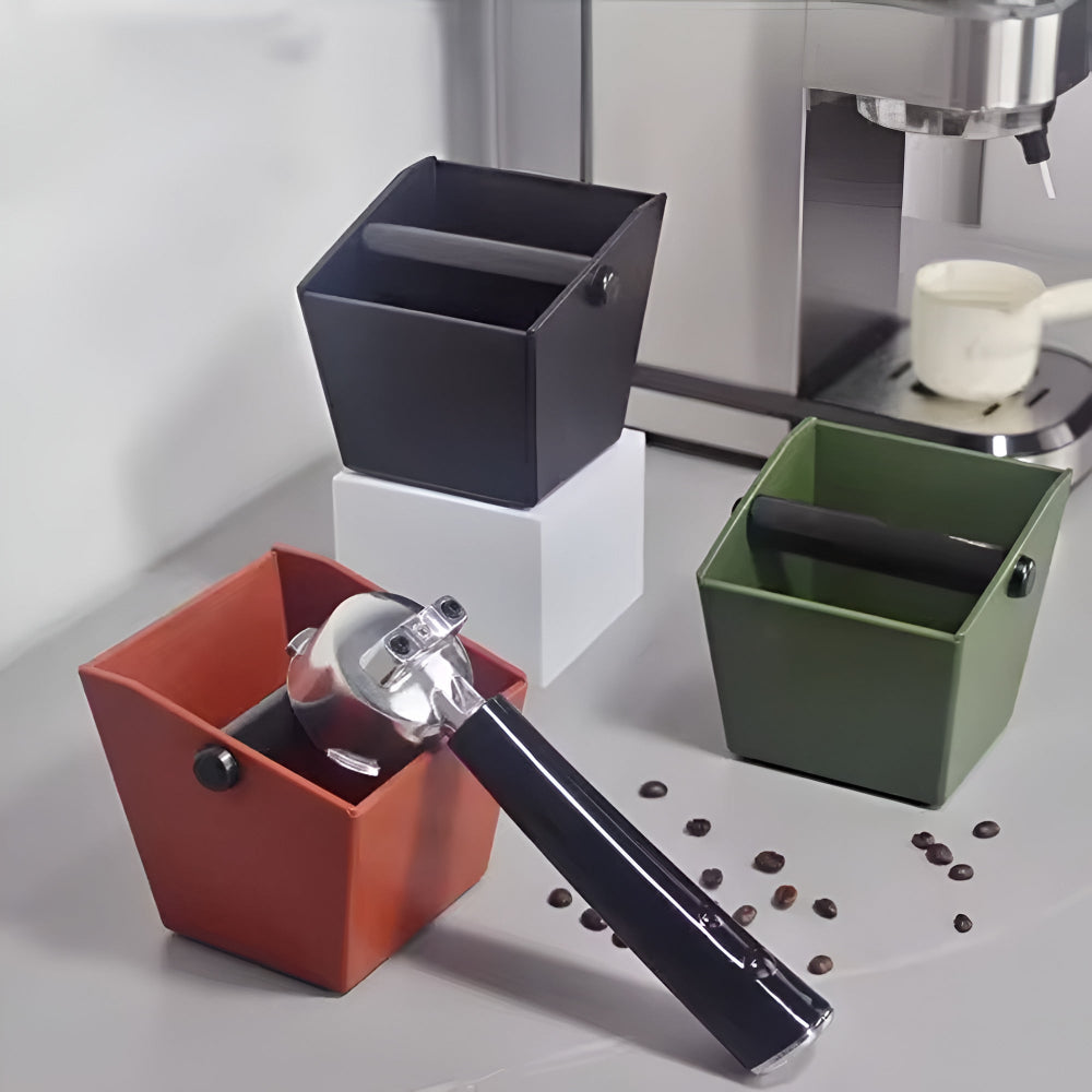 Espresso Coffee Knock Box Durable ABS Construction Non-Slip Base Compact Modern Design
