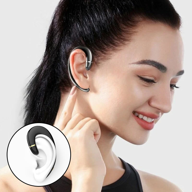 Bluetooth Headset Wireless Earbud Lightweight Noise Cancelling CVC 6.0 with Charging Case Black Red Blue Silver