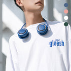 Foldable USB Rechargeable Portable Neck Fan Bladeless Turbine Design Adjustable Silicone Band