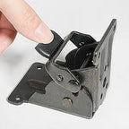 Foldable Heavy-Duty Steel Corner Brackets with Locking Mechanism Supports Up to 225 kg Set of 2