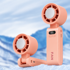 Personal Misting Fan Portable Handheld with Ice Compartment Rechargeable 3 Speeds Neck Strap for Outdoor Sports Travel Gym