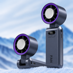 Personal Misting Fan Portable Handheld with Ice Compartment Rechargeable 3 Speeds Neck Strap for Outdoor Sports Travel Gym