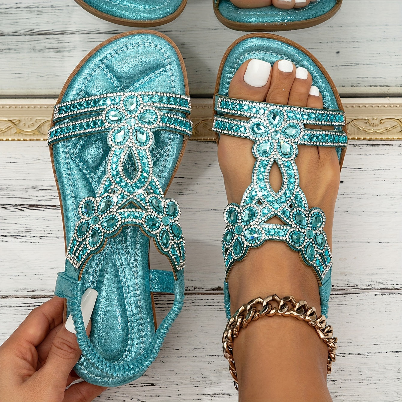 Harrow Farrah women's boho sandals with cushioned support and orthopedic design, featuring a stylish, comfortable open-toe sandal with ankle straps.