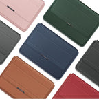 Water-Resistant PU Leather Laptop Case with Stand and Shock Protection for 11-15.6 Inch Laptops