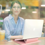 Water-Resistant PU Leather Laptop Case with Stand and Shock Protection for 11-15.6 Inch Laptops