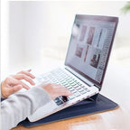 Water-Resistant PU Leather Laptop Case with Stand and Shock Protection for 11-15.6 Inch Laptops