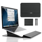 Water-Resistant PU Leather Laptop Case with Stand and Shock Protection for 11-15.6 Inch Laptops