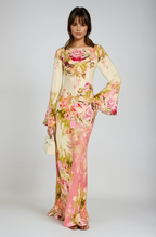 Aithne | Elegant Floral Mini Formal Evening Gown for Women