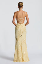 Akosua | Dreamy Floral Wedding Guest Maxi Dress for Women