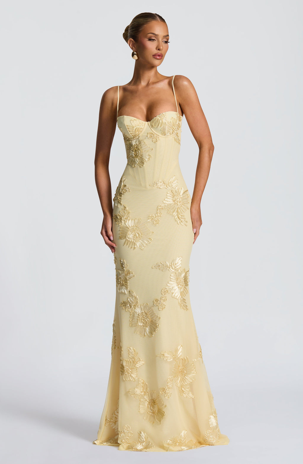 Akosua | Dreamy Floral Wedding Guest Maxi Dress for Women