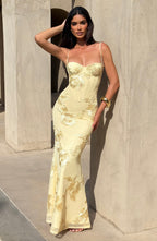 Akosua | Dreamy Floral Wedding Guest Maxi Dress for Women