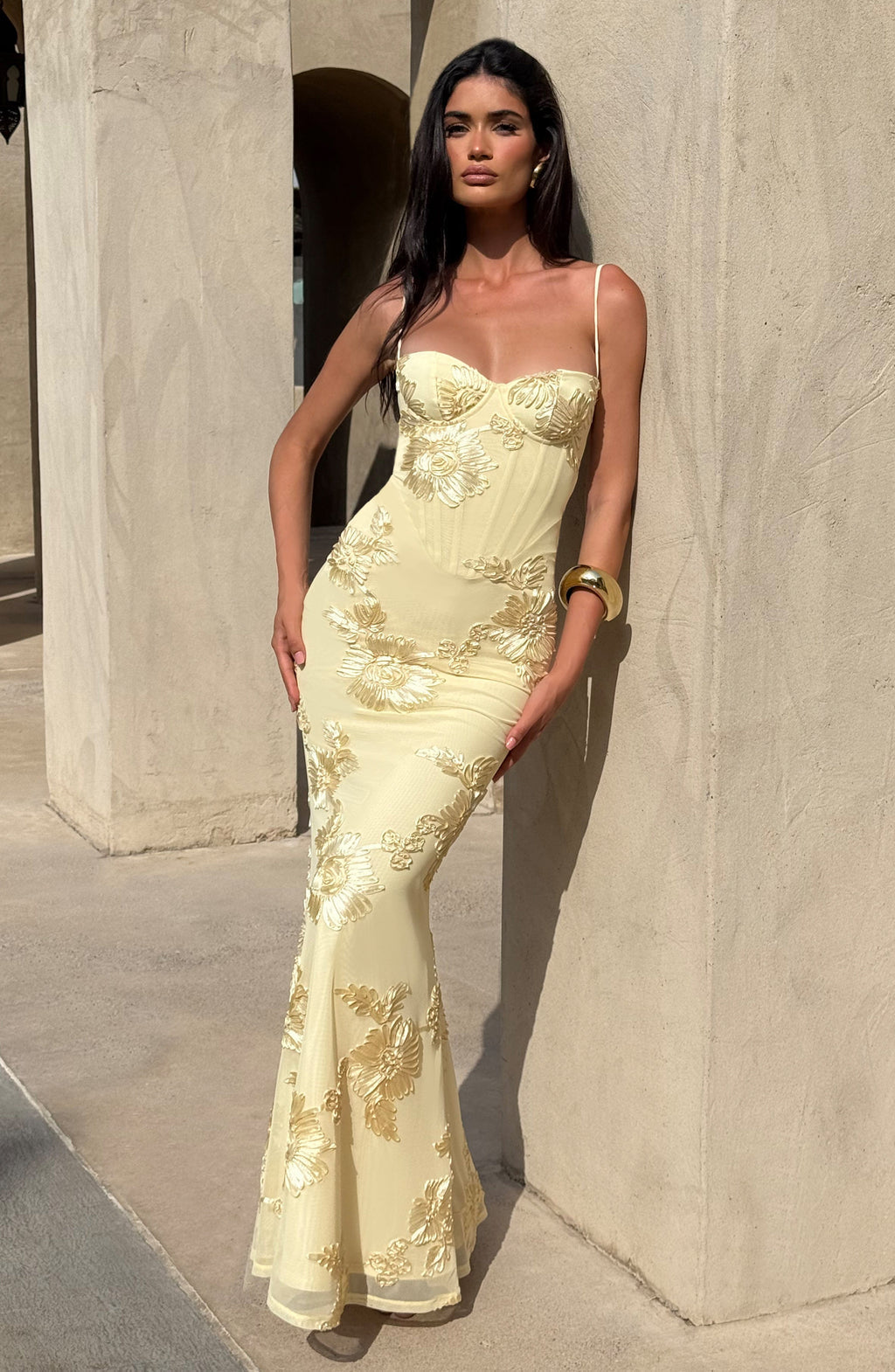 Akosua | Dreamy Floral Wedding Guest Maxi Dress for Women